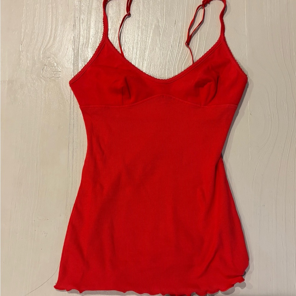 Free People Red Camisole Top